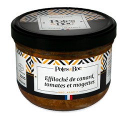 EFFILOCHE DE CANARD TOMATES ET MOGETTES